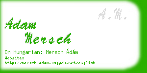 adam mersch business card